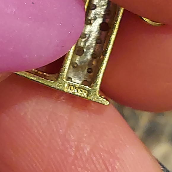 ❤FINALPRICE❤️E,initial yellow gold 10K SR marked - Picture 13 of 14
